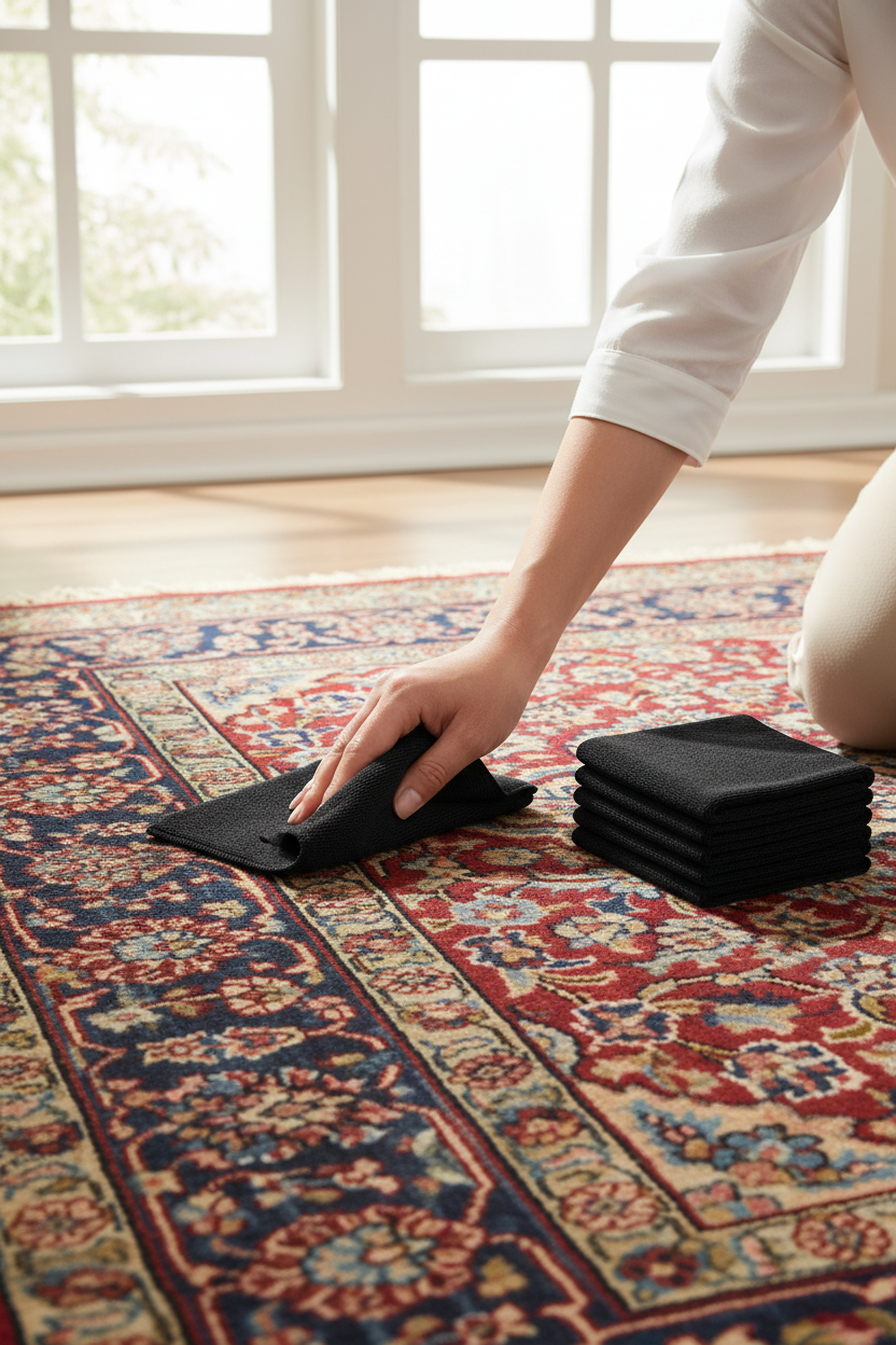 Chiffons Microfibre pour l'Entretien de votre Tapis