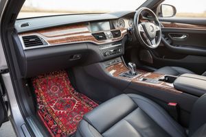 Tapis de Voiture Oriental Rouge — Lot de 4 Tapis Motif Tribal Ethnique — Protection Sol Auto