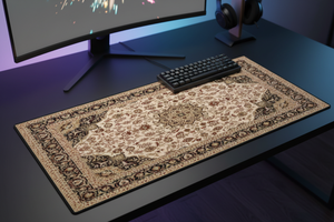 Tapis de Souris Gaming Persan — Mousepad Bureau Grand Format Motif Oriental